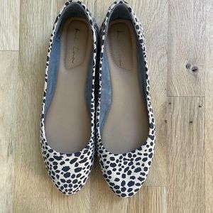 NEW W/O BOX Me Too Arie Cheetah Spotted Flats sz 8